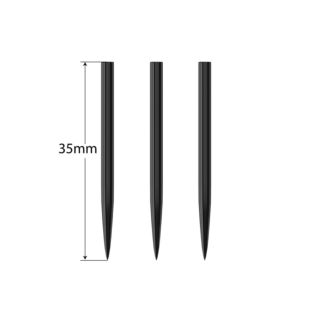 harrows-black-steeltip-points-35mm-pointes-de-rechange-acier image 3