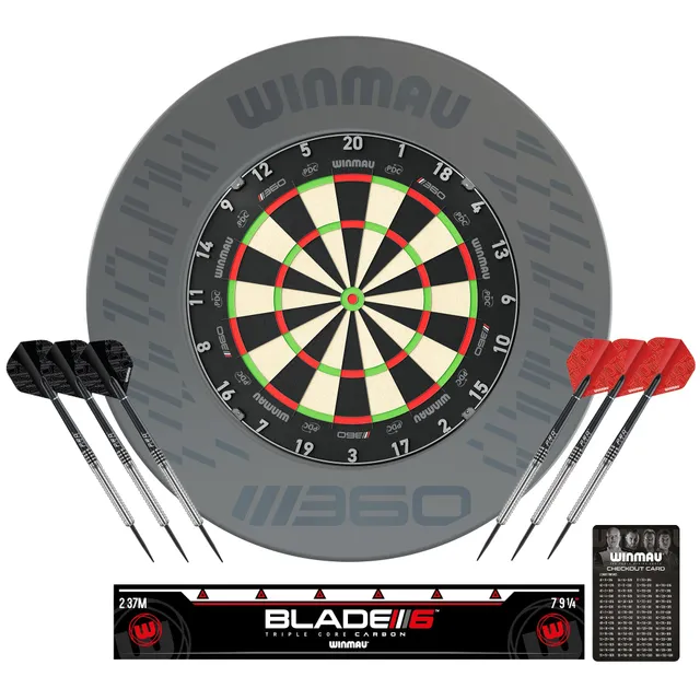 winmau-blade-360-cible-surround-set-complet-sisal-professionnel image 1