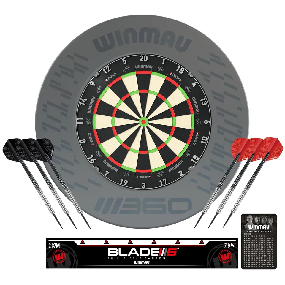 winmau-blade-360-cible-surround-set-complet-sisal-professionnel image 1