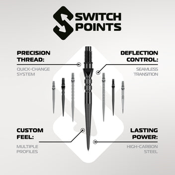 winmau-switch-point-chain-silver-effect-pointes-de-fl-chettes-interchangeables image 6
