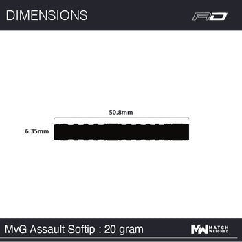 winmau-mvg-assault-soft-tip-fl-chettes-pointe-souple image 7