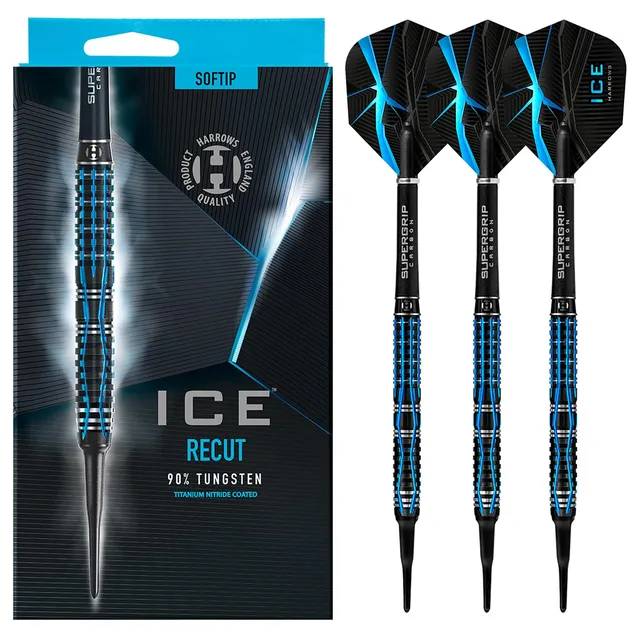 harrows-ice-recut-90-fl-chettes-pointe-souple-soft-tip image 1