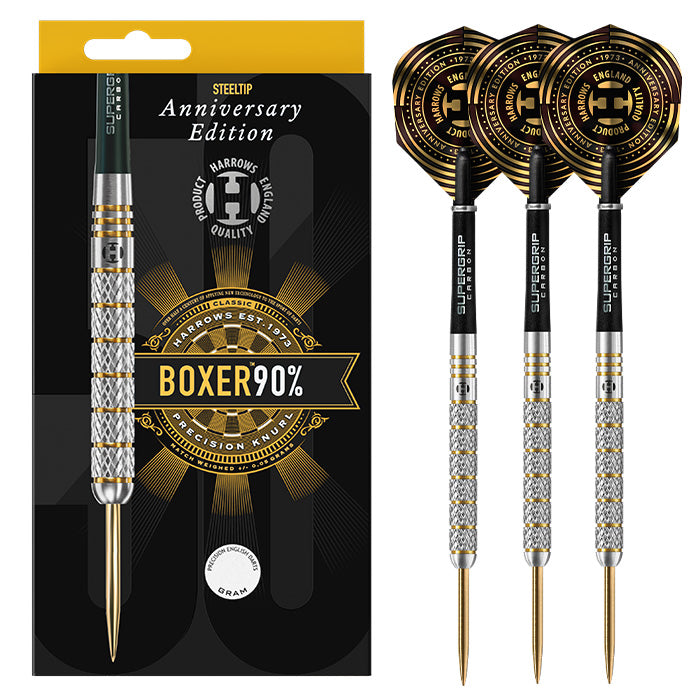 harrows-boxer-90-steel-tip-darts-fl-chettes-pointe-acier image 1