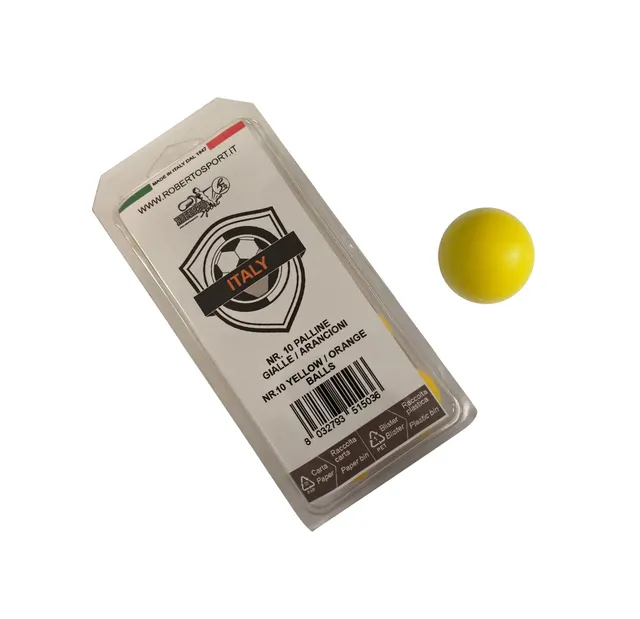 roberto-sport-10-balles-jaunes-standard-diam-34-mm-blister image 1