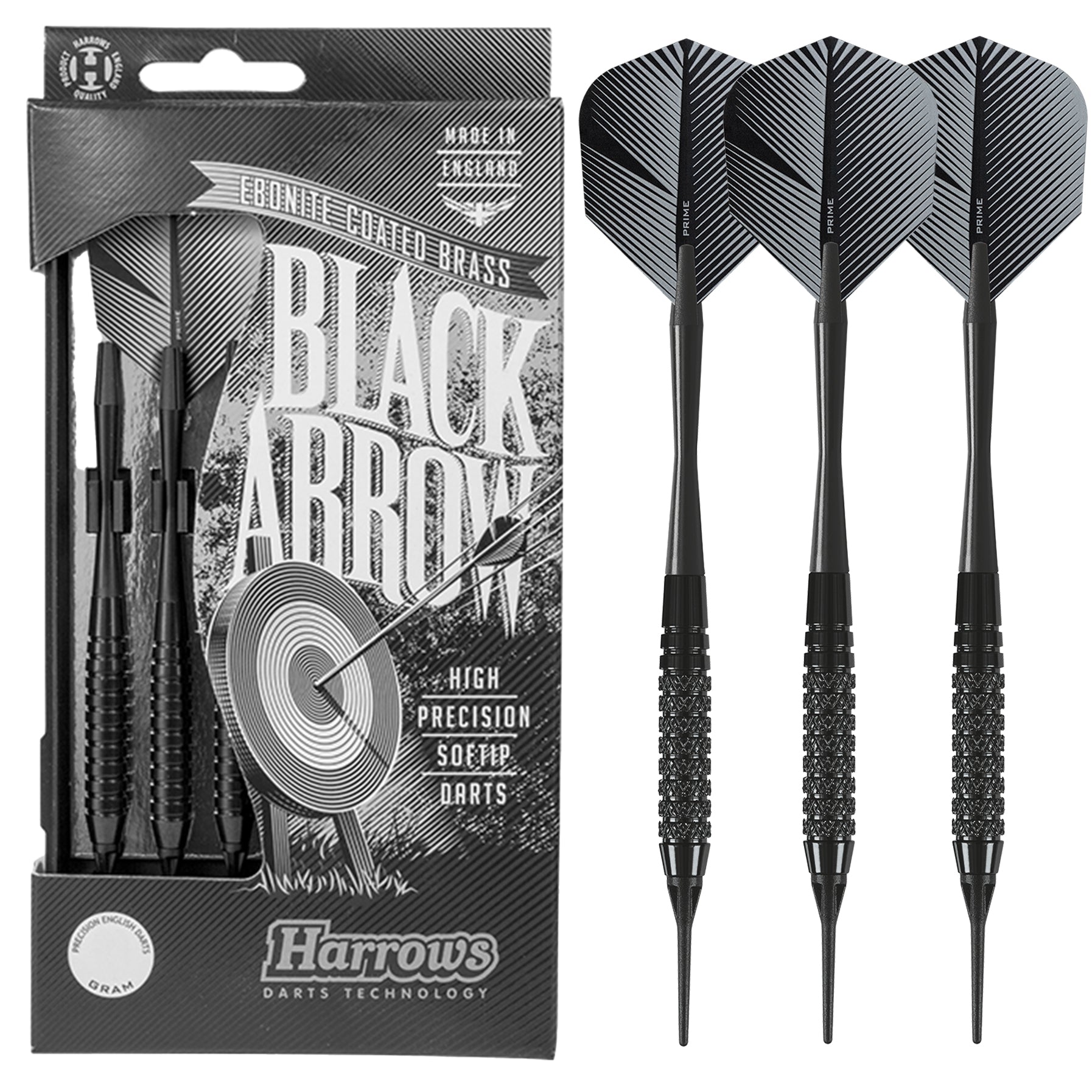 harrows-black-arrow-molet-fl-chettes-pointe-souple-laiton image 1