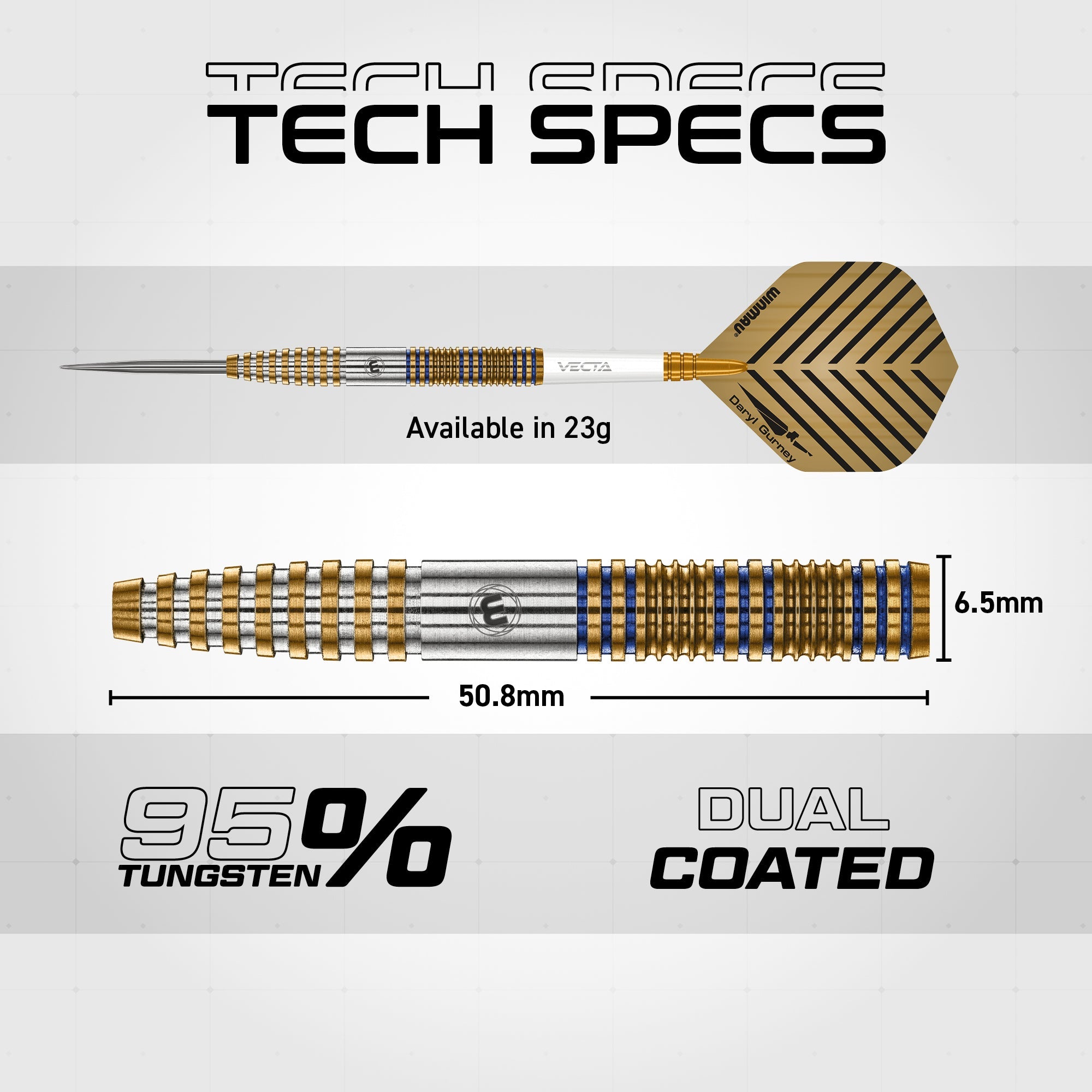 winmau-daryl-gurney-95-signature-edition-fl-chettes-pointe-acier image 6