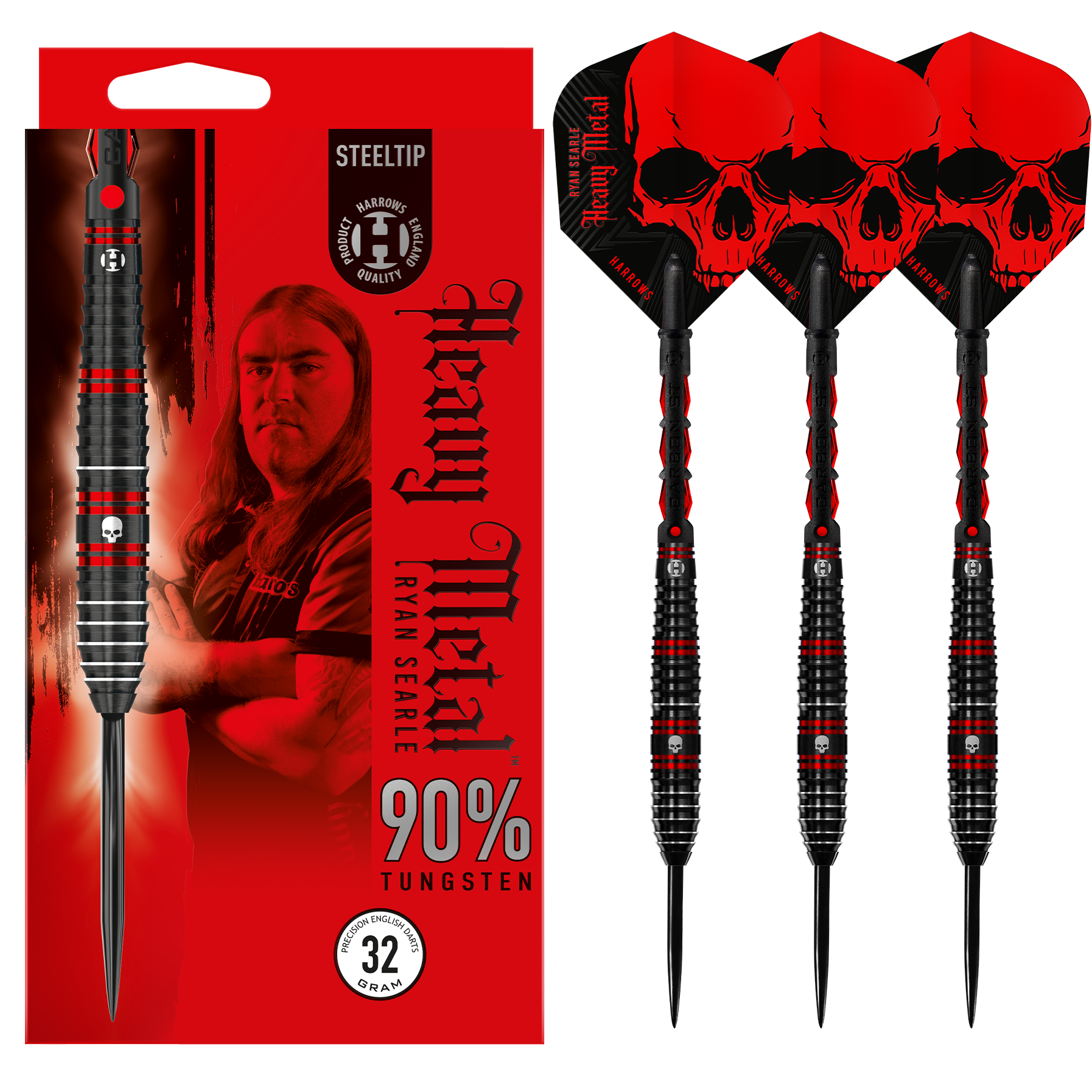 harrows-ryan-searle-90-fl-chettes-steel-tip-en-tungst-ne image 1