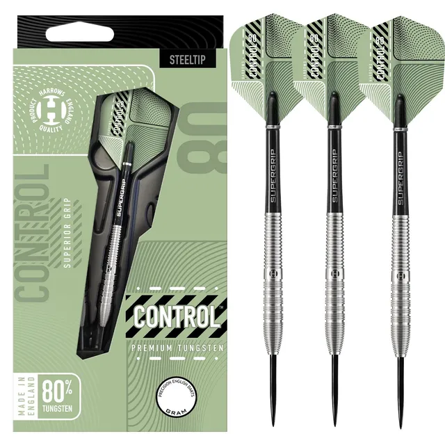 harrows-control-80-fl-chettes-pointe-acier-effil-es-21g-23g-24g-tungst-ne image 1