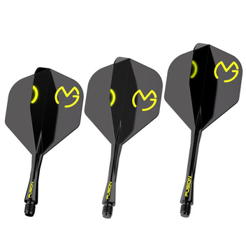 winmau-fusion-2-vol-int-gr-avec-tige-mvg-design-noir-et-vert image 2