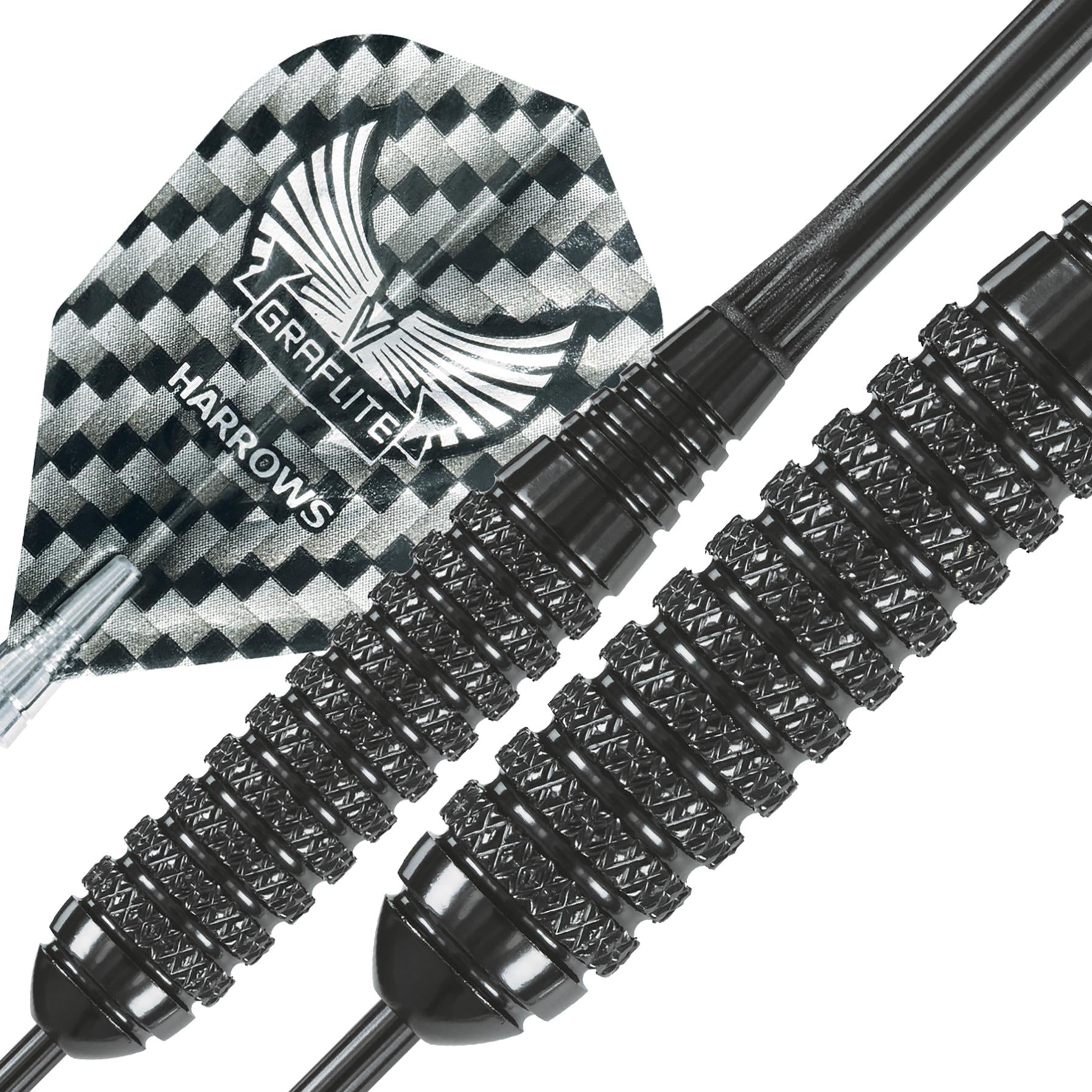 harrows-black-arrow-23g-fl-chettes-pointe-acier-f-ts-laiton-noir image 3