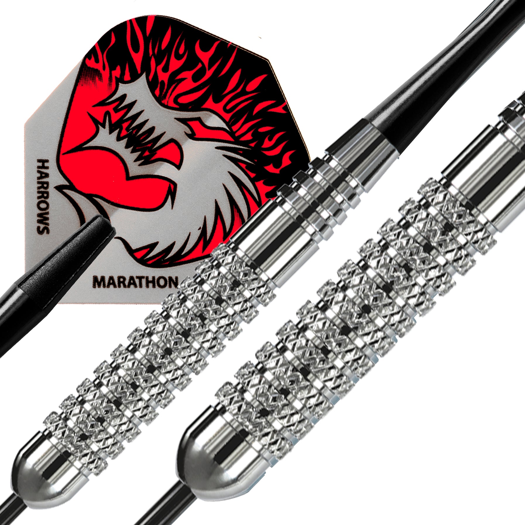 harrows-silver-arrows-knurled-fl-chettes-pointe-acier image 3
