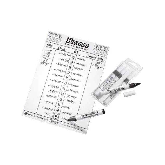 harrows-tableau-score-blanc-effa-able-4-marqueurs image 1