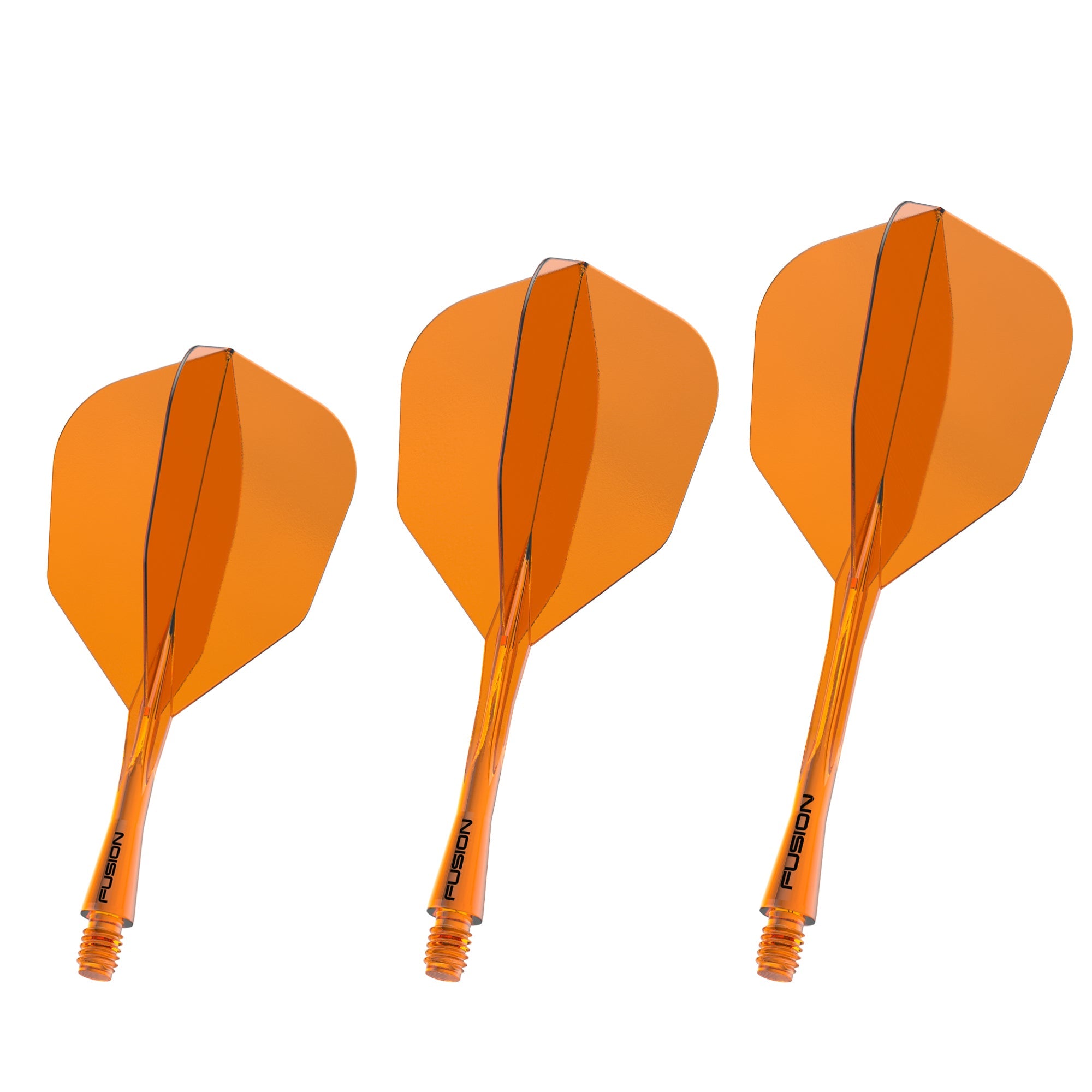 winmau-fusion-integrated-flight-shaft-6-transparent-orange-short-tige-ailette-in image 2