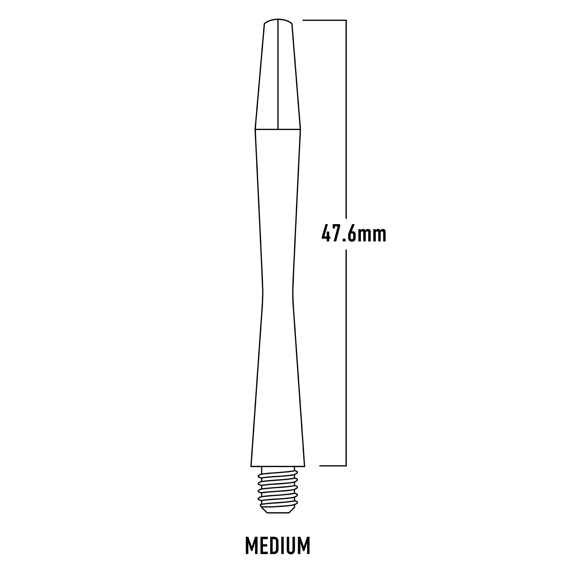 harrows-speedline-tiges-medium-47-6mm-lot-de-3-nylon-l-ger image 3