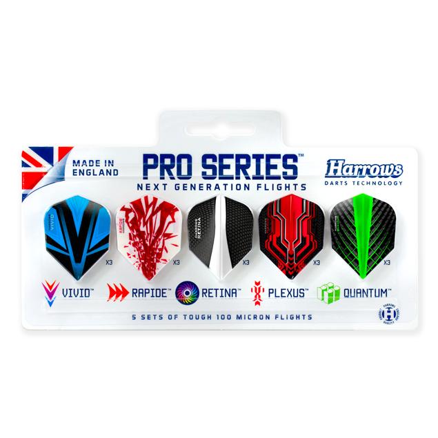 harrows-pro-series-5-pack-de-5-sets-d-ailettes-de-fl-chettes-100-microns image 1