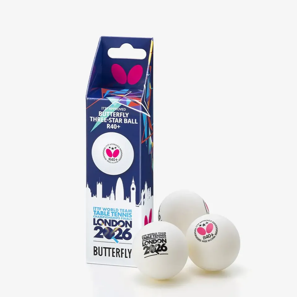butterfly-r40-balle-de-tennis-de-table-3-toiles-dition-mondiali-londres-2026-lot image 1