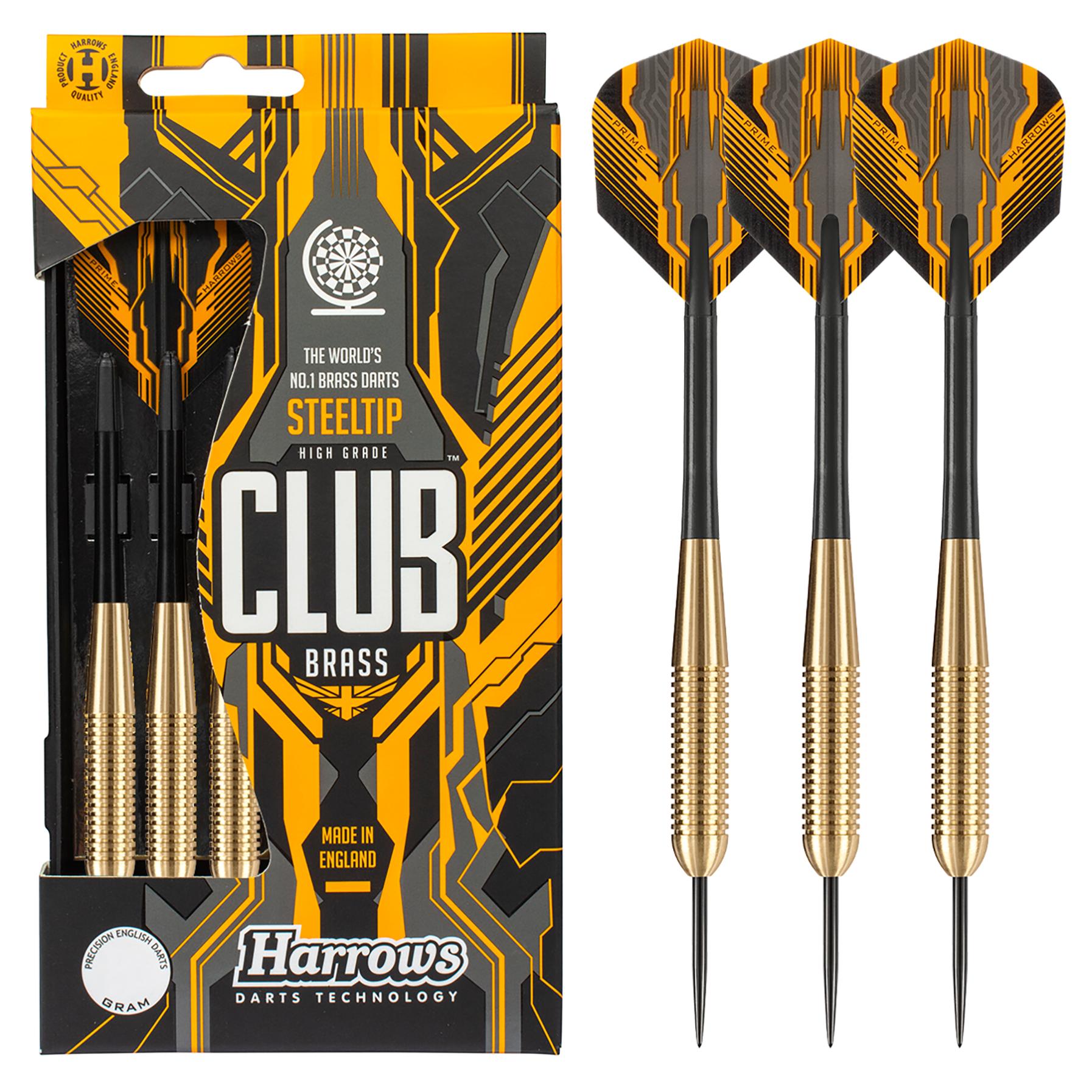 harrows-club-brass-24gr-fl-chettes-pointe-acier-steel-tip image 1
