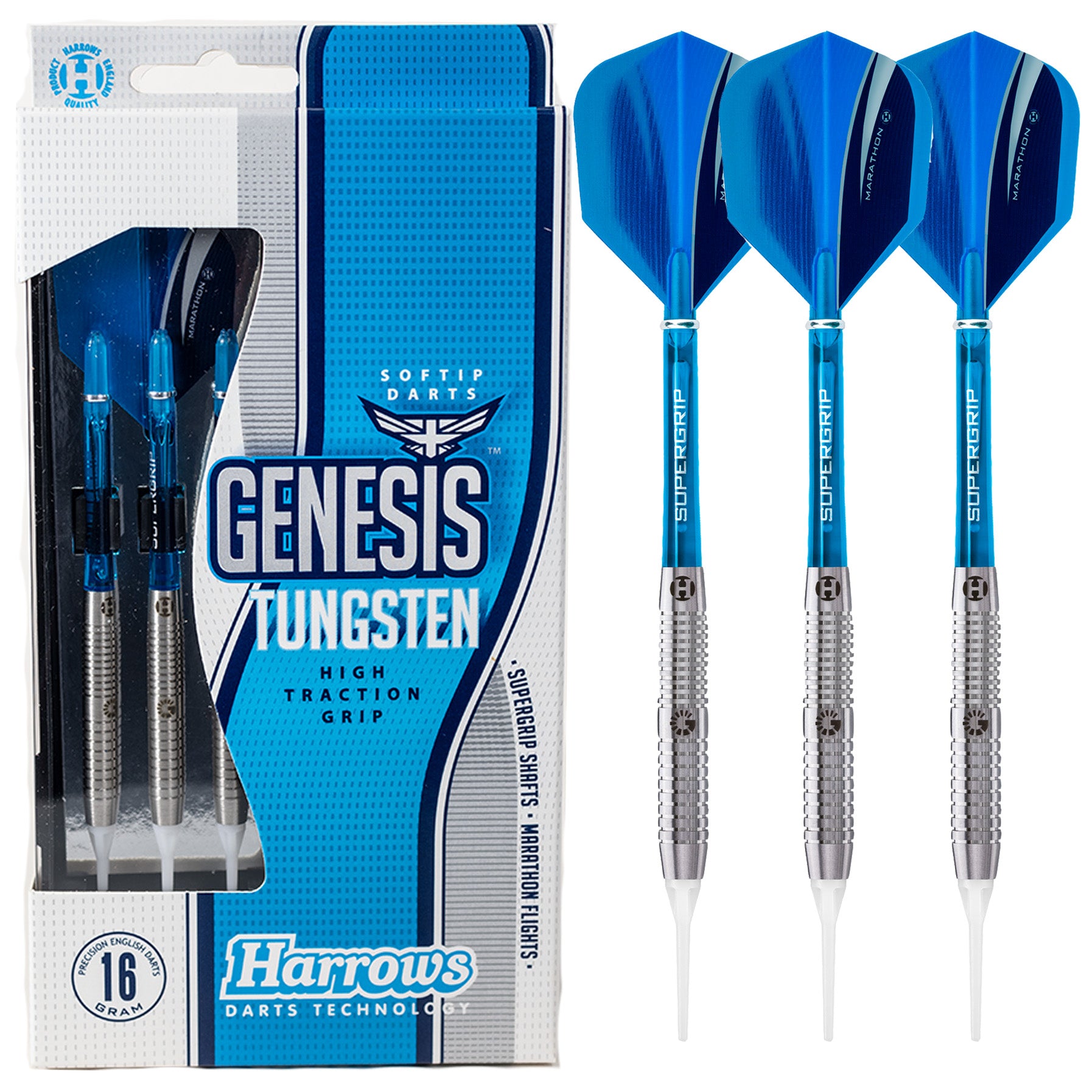 harrows-genesis-style-b-fl-chettes-pointe-souple-tungst-ne image 1