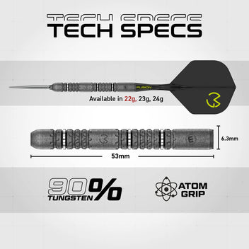 winmau-michael-van-gerwen-se-90-switch-point-fl-chettes-pointe-acier image 8