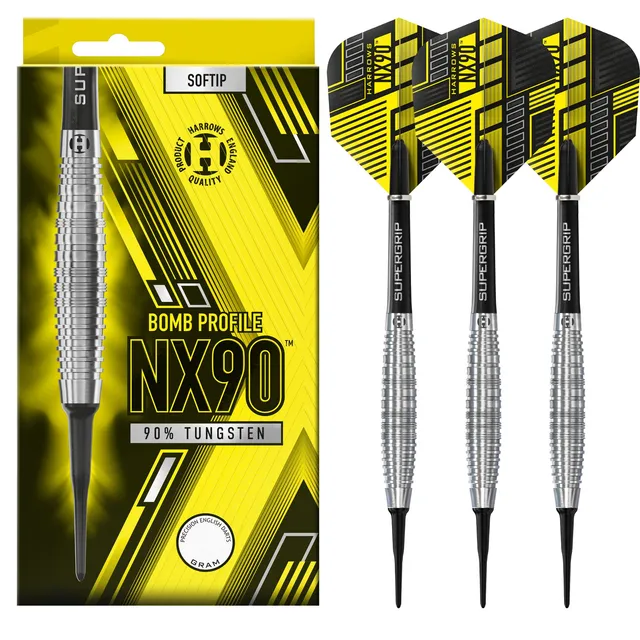 harrows-nx90-bomb-90-fl-chettes-pointe-souple-soft-tip image 1