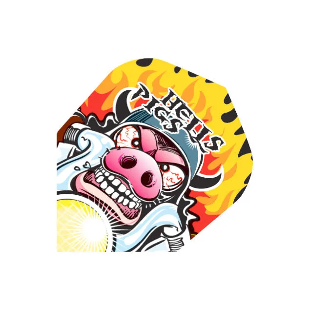 harrows-quadro-hells-pigs-flight-ailettes-de-fl-chettes image 1