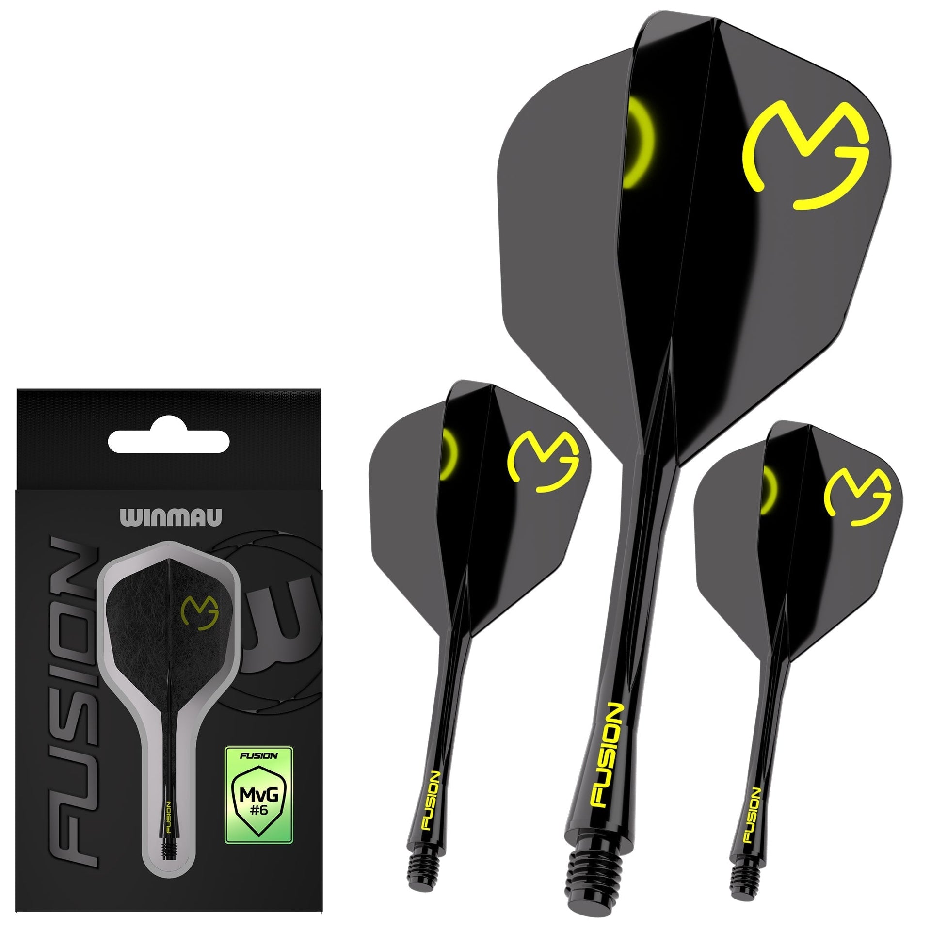 winmau-fusion-6-syst-me-ailette-tige-int-gr-mvg-design-noir-et-vert image 1
