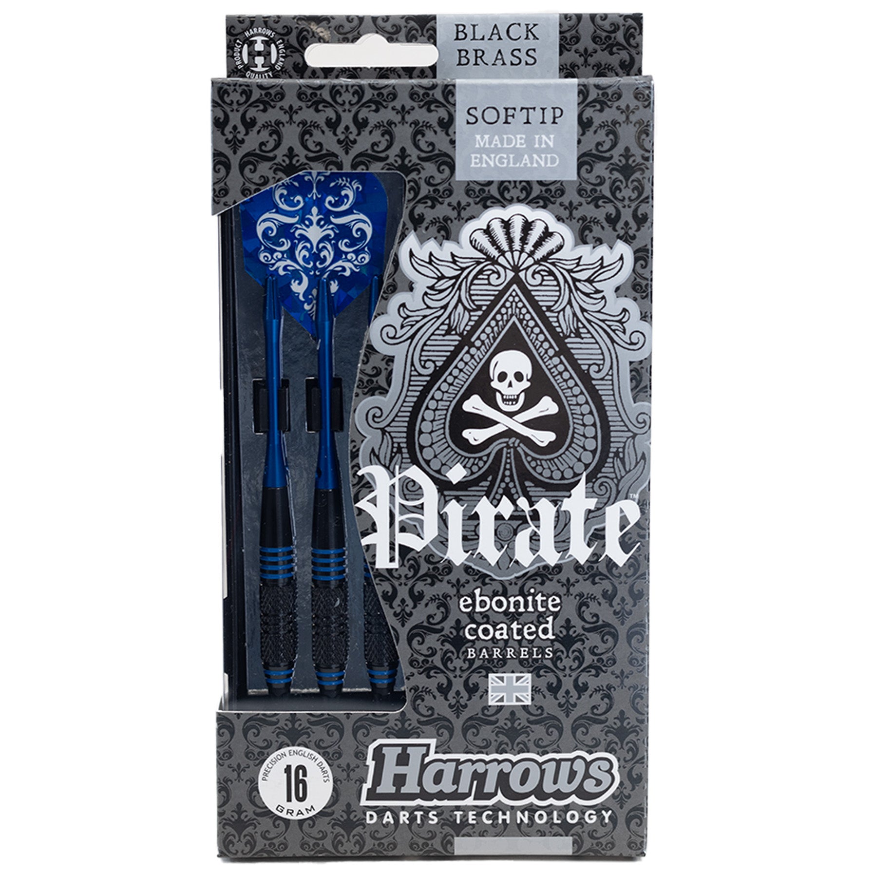harrows-pirate-blue-soft-tip-darts-fl-chettes-pointe-souple-tungst-ne image 4