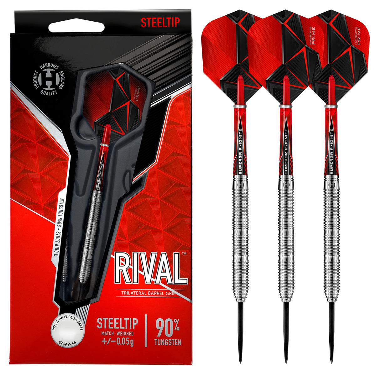 harrows-rival-90-fl-chettes-pointe-acier image 1