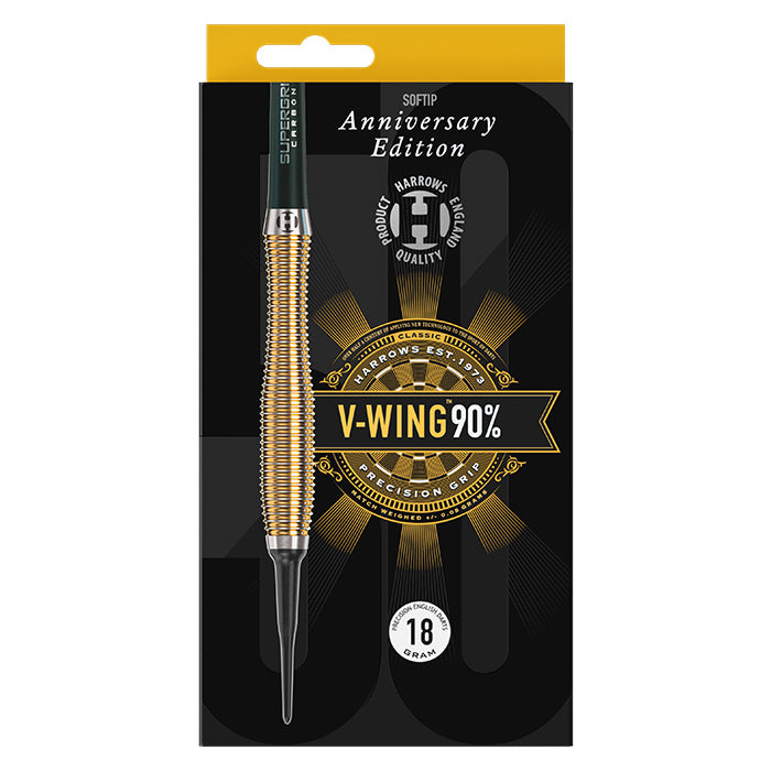harrows-v-wing-90-soft-tip-18g-fl-chettes-pointe-souple-tungst-ne image 6