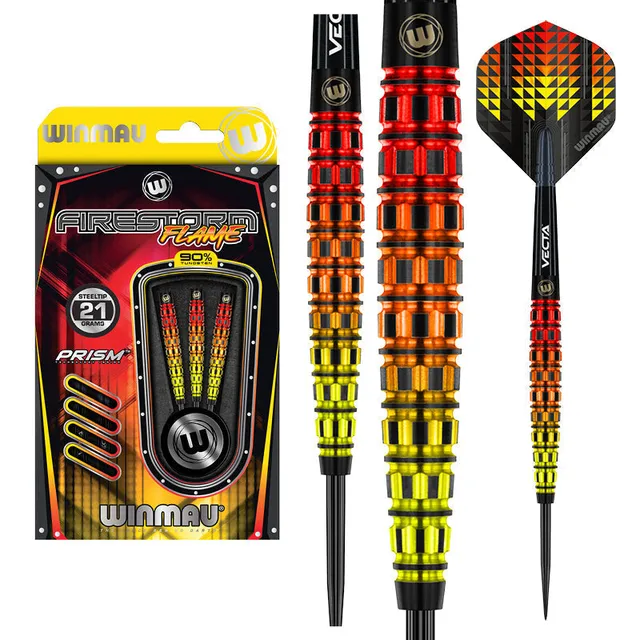 winmau-firestorm-flame-2-fl-chettes-steel-tip-grip-multi-zones image 1