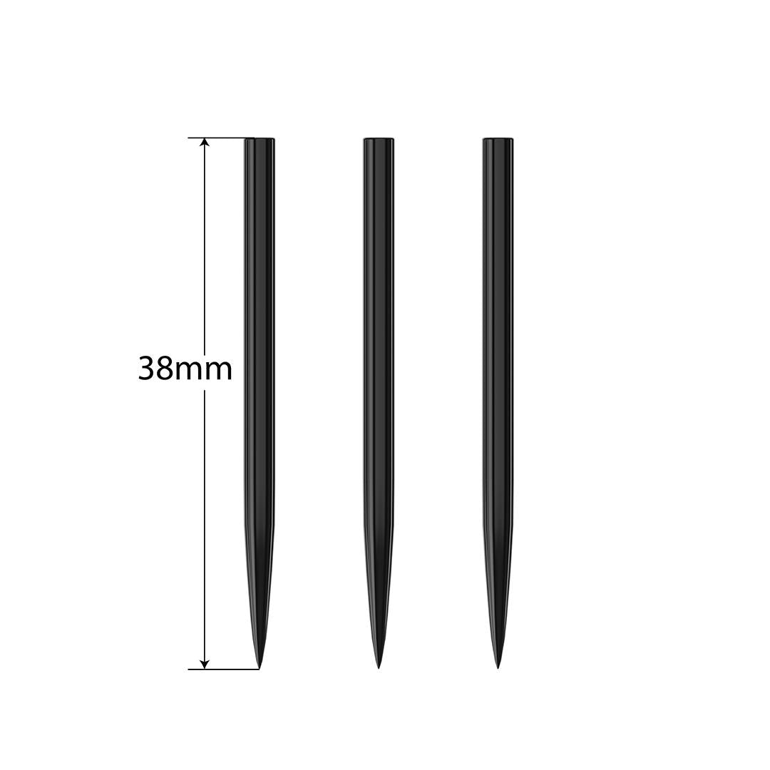 harrows-pointes-acier-noir-38-mm-fl-chettes-steeltip image 3