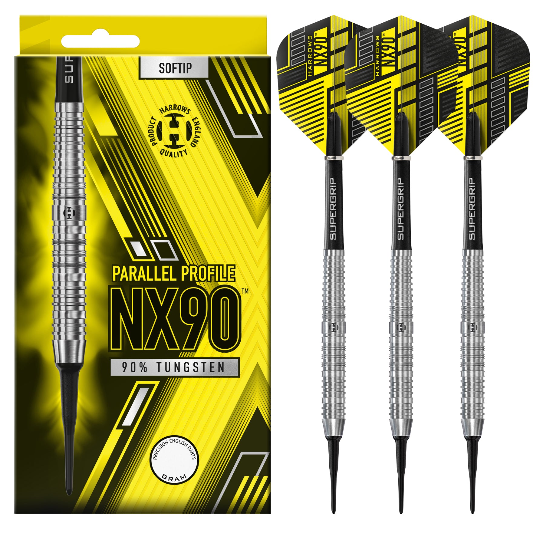 harrows-nx90-parall-le-90-fl-chettes-pointe-souple-soft-tip image 1