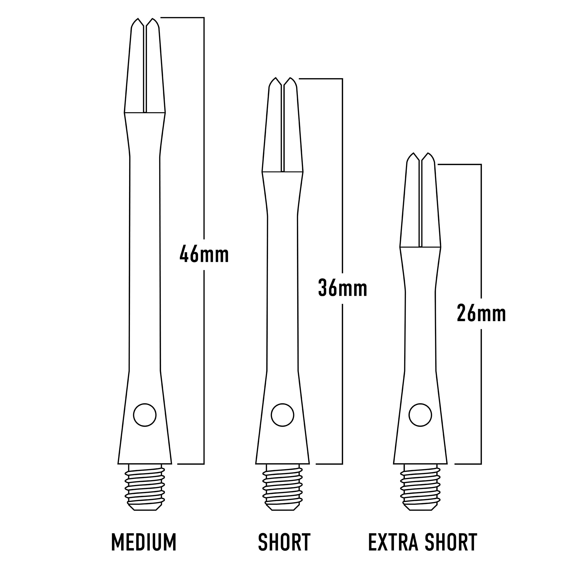 harrows-aluminium-alamo-tiges-de-fl-chettes-lot-de-3 image 2