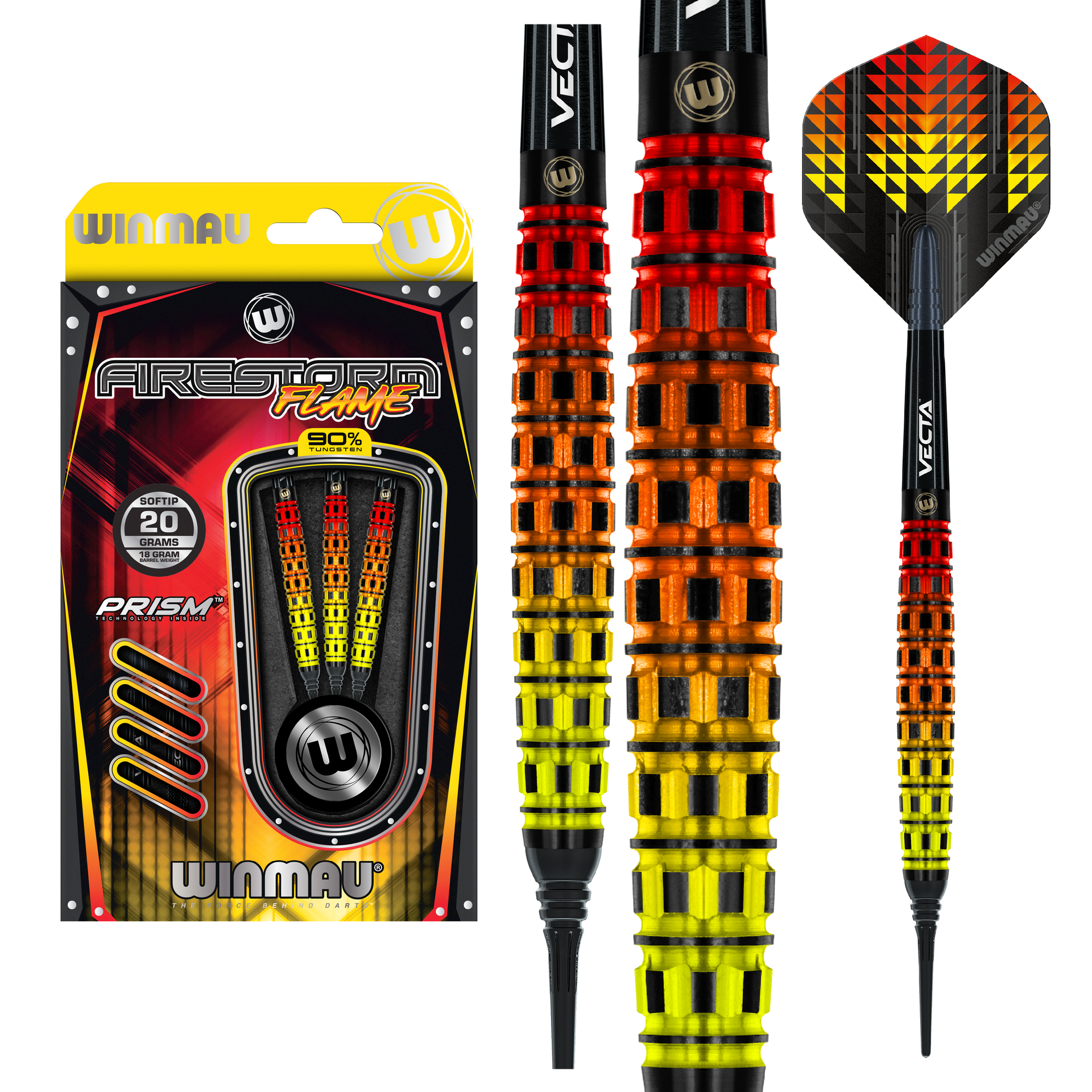 winmau-firestorm-flame-2-soft-tip-fl-chettes-pointe-souple image 1