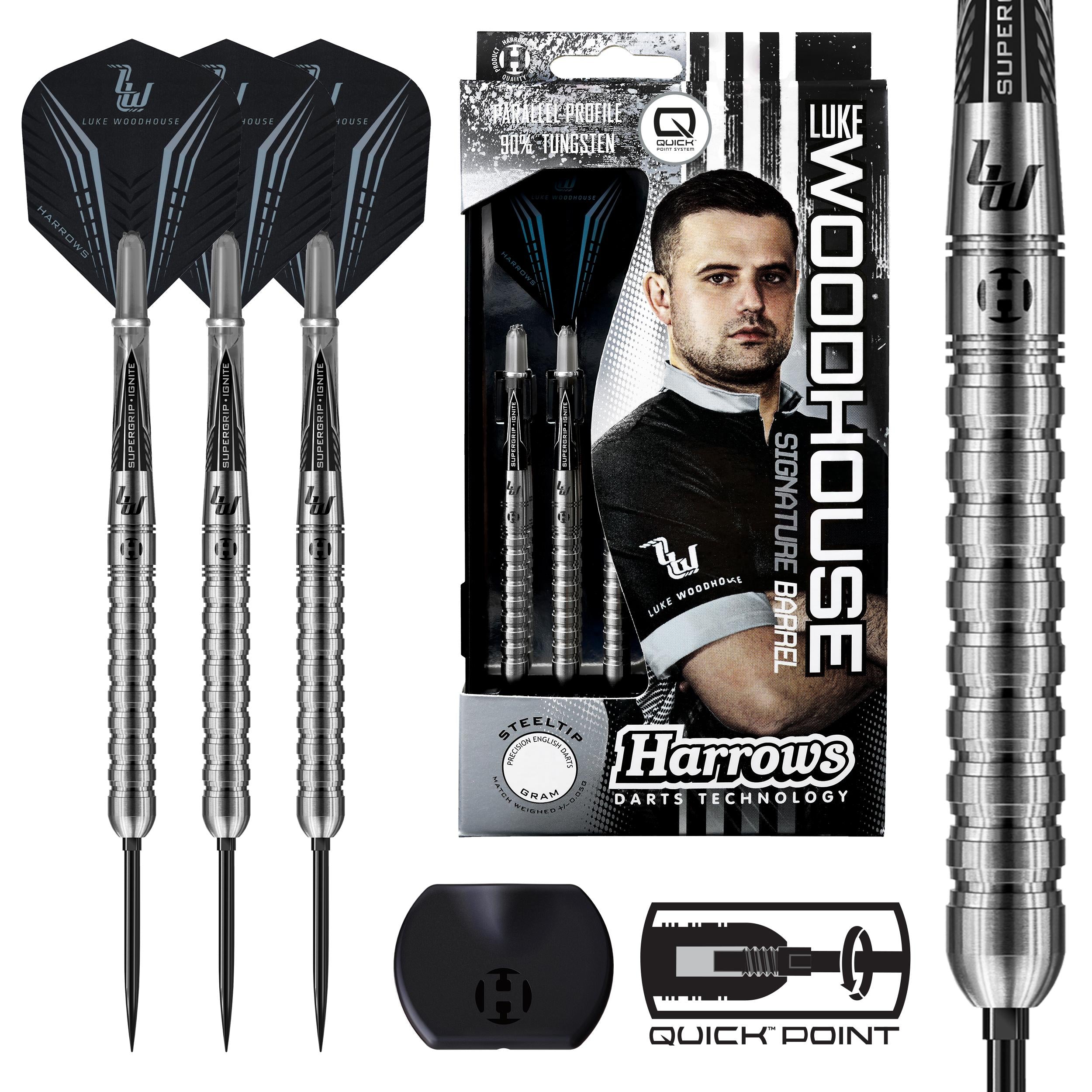 harrows-luke-woodhouse-s-rie-1-fl-chettes-pointe-acier-quick-point image 1