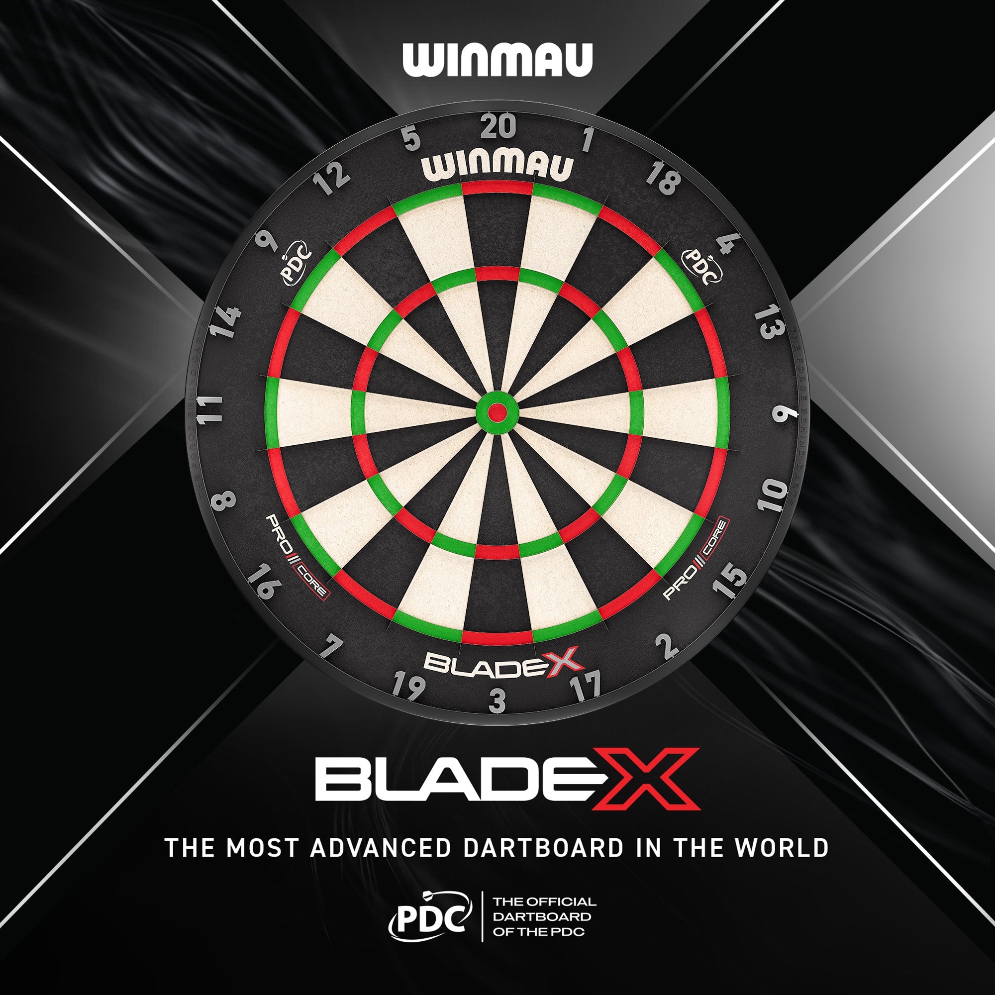 winmau-blade-x-cible-de-fl-chettes-officielle-pdc-en-sisal image 2