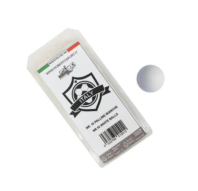 roberto-sport-10-balles-blanches-standard-diam-34-mm-blister image 1